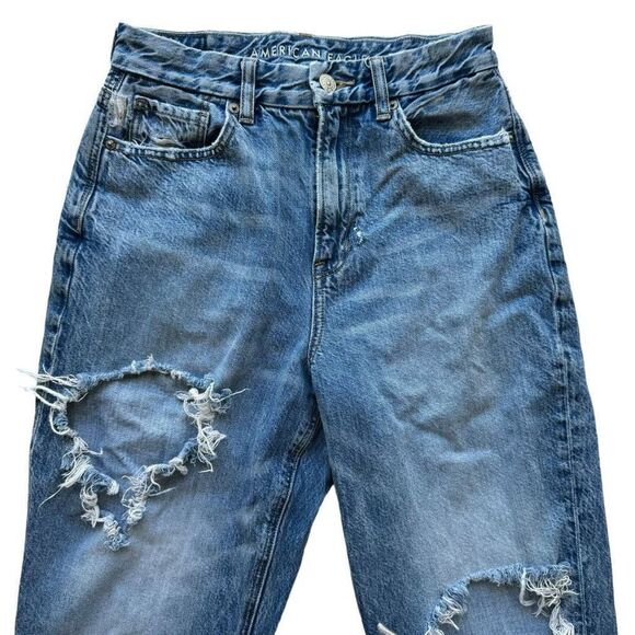 American Eagle Outfitters Curvy Mom Jean Blue Denim Women’s Size 2R - Picture 1 of 7